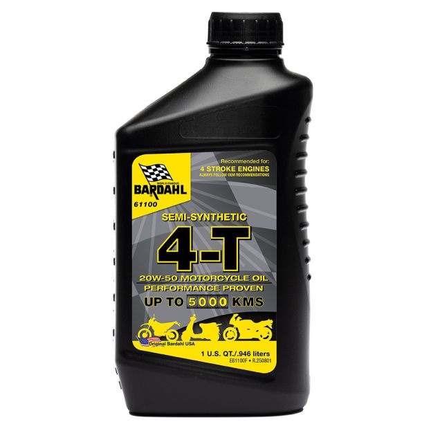 4-T 20W-50 Semi-Synthetic Motorcycle Oil
